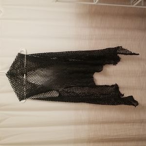 David's Road X Vanderwilt Black Fishnet Top